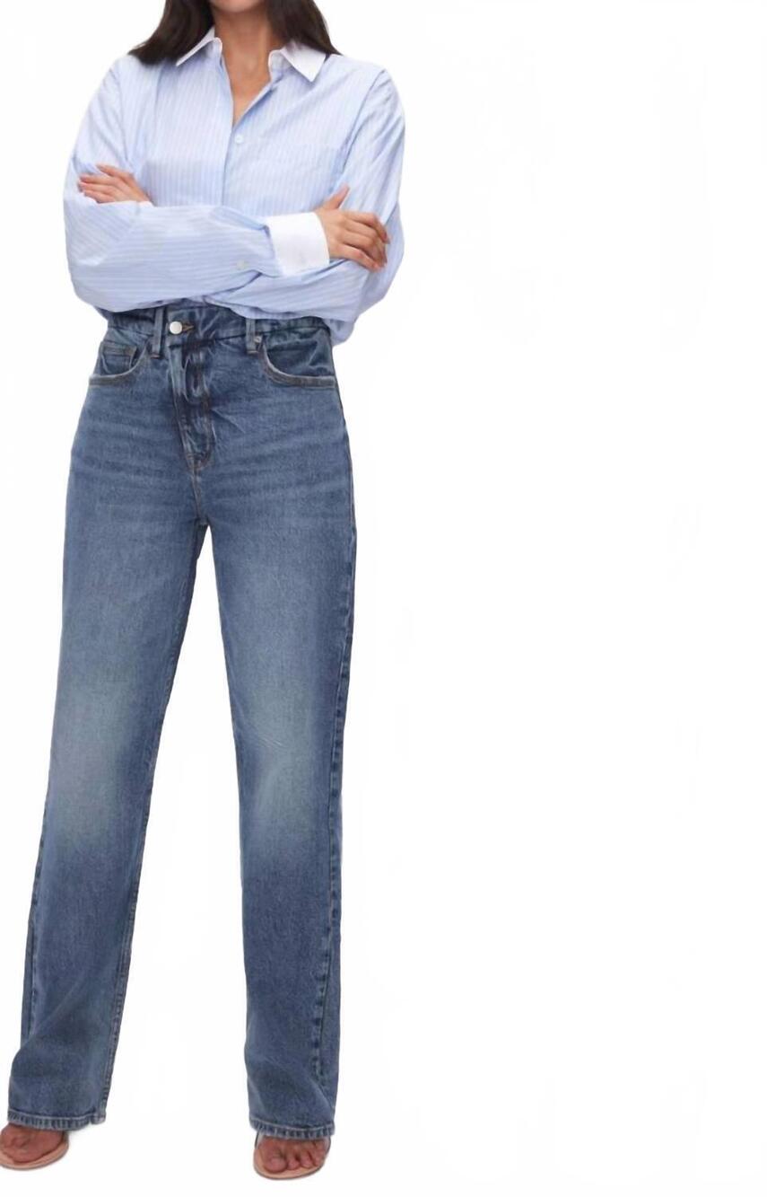 NEW GOOD AMERICAN good 90's jeans in blue